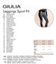 Бесшовные леггинсы Sport Fit - Giulia - LEGGINGS SPORT FIT - S/M - Black Grey - изображение 3