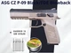 Пневматический пистолет ASG CZ P-09 Black/FDE Blowback - изображение 1