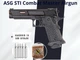 Пневматичний пістолет ASG STI Combat Master Airgun + 5 балончиків + 500 кульок - зображення 1