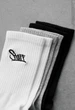 Мужские Носки Стаф Белые Серые Черные С Логотипом Набор Трех Пар Staff White/gray/black Logo Универсальный (383479) - изображение 2