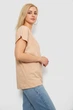 Футболка женская однотонная, цвет бежевый, XL, 244R2300 - изображение 3