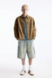 Джинсова куртка Pull & Bear синій-бежевий JZYWI872 S - зображення 2