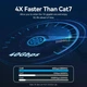 Патч-корд Vention CAT 8 SFTP RJ-45 40 Гбіт/с 2000 МГц Плоский 2 м Чорний (IKQBH) - зображення 3