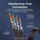 Патч-корд Vention CAT 8 SFTP RJ-45 40 Гбіт/с 2000 МГц Плоский 2 м Чорний (IKQBH) - зображення 8
