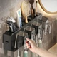 Настенный держатель для зубных щеток с 4 чашки Storage Shelf - изображение 3