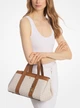 Жіноча сумка сетчел MICHAEL MICHAEL KORS Romee Small Signature Logo Satchel VANILLA / ACORN 30T5G1ZS1B (117622) - зображення 3