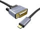 Кабель BlueRigger Type-C to DVI-D 4K@30Hz, 2K@60Hz, 1080P@60Hz, 4.5м black - зображення 1