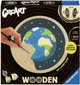 Картина по номерам Ravensburger CreArt Wooden Земля днем и ночью 12023155 (4005555231554) - изображение 1
