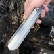 Титановая лопатка туристическая Taruor titanium 206 мм походная универсальная лопата - совок пила для похода туризма кемпинга с карабином и чехлом - изображение 4