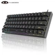 Игровая влагозащищенная компактная клавиатура MageGee TS91, c RGB подсветкой, 61 клавиша, IPX4, мембранная, проводная, ENG, чёрный - изображение 1
