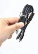 Кабель Baseus USB to Type‑C (CAWJ000001), 100W, 1 м, PD, QC, 480 Мбіт/с, передача даних / зарядка, підвищеної міцності, чорний - зображення 6