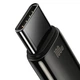 Кабель Baseus USB to Type‑C (CAWJ000001), 100W, 1 м, PD, QC, 480 Мбіт/с, передача даних / зарядка, підвищеної міцності, чорний - зображення 8