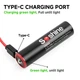 Аккумулятор 18650 Li-Ion Soshine 18650USB-3.7-3500, USB-C, 3500mAh, 5A, 4.2/3.7/2.8V - изображение 4