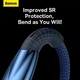 Кабель Baseus Glimmer Series Fast Charging Data Cable USB to Type-C 100W 20V 5A 1м (CADH000403) Blue - изображение 14