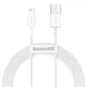 Кабель Baseus Superior Series Fast Charging Data Cable USB to Lightning 2.4A 2м (CALYS-C02) White - изображение 1