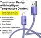 Кабель Baseus Crystal Shine Series USB to Lightning 2.4A 1.2м (CAJY000005) Purple - зображення 15