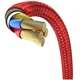 Кабель Baseus Iridescent Lamp Mobile Game Cable USB to Lightning 2.4A 1м (CAL7C-A09) Red - зображення 4