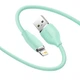 Кабель Baseus Jelly Liquid Silica Gel USB to Lightning 2.4A 2м (CAGD000106) Green - зображення 2