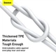 Кабель Baseus Superior Series Fast Charging Data Cable USB to Type-C 66W 11V 6A 2м (CATYS-A02) White - зображення 13