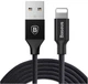 Кабель Baseus Yiven Cable USB to Lightning 1.8м 2A (CALYW-A01) Black - зображення 1