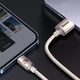 Кабель Baseus Crystal Shine Series USB to Lightning 2.4A 1.2м (CAJY001104) Pink - зображення 6