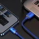 Кабель Baseus Crystal Shine Series USB to Lightning 2.4A 2м (CAJY000103) Blue - зображення 5