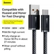 Кабель Baseus Dynamic Series Fast Charging Data Cable USB to Type-C 100W 20V 5A 1м (CALD000616) Slate Grey - зображення 15