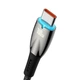 Кабель Baseus Glimmer Series Fast Charging Data Cable USB to Type-C 100W 20V 5A 1м (CADH000401) Black - изображение 2
