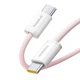 Кабель Baseus Dynamic 4 Series Fast Charging Data Cable Type-C to Type-C 100W 20V 5A 1м (P10381400411-00) Pink - зображення 2