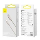 Кабель Baseus Jelly Liquid Silica Gel USB to Lightning 2.4A 2м (CAGD000104) Pink - зображення 8