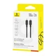 Кабель Baseus Silky Series Fast Charging Data Cable Type-C to Type-C 100W 20V 5A 2м (P10377704113-01) Black - зображення 5