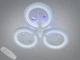 Светодиодная люстра Diasha белая 50W с пультом и диммером для гостиной 8135/3WH LED 3color dimmer - изображение 1