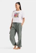 Жіноча футболка Arena GRAFFITI CROP TEE 010975-100 M Білий - изображение 2