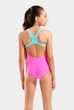 Купальник для дівчаток Arena LINES SWIMSUIT SWIM PRO BACK L 003550-980 14 164 см Рожевий - зображення 3