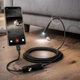Эндоскоп гибкий USB для телефона Android и ПК, водонепроницаемая эндоскопическая камера с LED подсветкой для осмотра труднодоступных мест, инспекционный бороскоп с кабелем 2 м для труб, техники с записью видео и фото, GNA-9321 - изображение 1