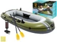 Надувная двухместная лодка Intex 66332 Seahawk 2 с веслами и насосом 68347 - изображение 1