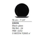 Чёрная десертная тарелка Luminarc Bloom Black из стеклокерамики 190 мм (X3074) - изображение 2