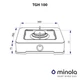 Настольная газовая плита MINOLA TGH 100 BL - изображение 6