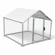 Пташиний вольєр курник для курей качок гусей індичок 140x120x120 см Helper HP - 1083 сітчастий захист від хижаків садовий домашній вольєр для птиці безпечний комфортний парник для птахів компактний стійкий - зображення 2