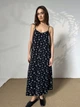 Жіночий міді сарафан на бретелях у квіти Artmon 44 Чорний (art-1652model6399) - изображение 1