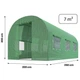 Посилена теплиця садова 2 x 3.5 м 7 м² Plonos зелена - зображення 4