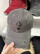 Кепка бейсболка CHROME HEARTS рваная мужская женская Серый - изображение 2