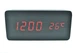 Светодиодные настольные часы от USB LED VST-862 Black/Red (с термометром и будильником) - изображение 3