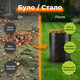 Компостер 400 л Ø 75 см садовий компостна бочка HDPE уф стійкий контейнер для компосту кухонних відходів - зображення 5