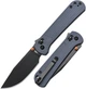 Ніж розкладний CJRB Pyrite J1960-BGY Nitro-V button lock Чорно-сірий G10 EDC (27980497) - зображення 4