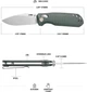 Нож CJRB Maximal AR-RPM9 Micarta Green (27980479) - изображение 3