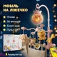 Мобіль дитячий на ліжечко акумуляторний з проектром, музична карусель на ліжечко Jungle Melody, англійська версія без китайських пісень та звуків, рожевий - зображення 1