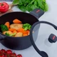 Лита антипригарна каструля Magio 5 л із загартованим склом для приготування їжі каструля для варіння (651733) - зображення 2