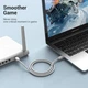 Патч-корд 1м, UTP cat 6 RJ-45 gray VENTION (IBEHF) - изображение 3