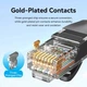 Патч-корд 0.5м, UTP cat 6 RJ-45 black VENTION (IBJBD) - зображення 7